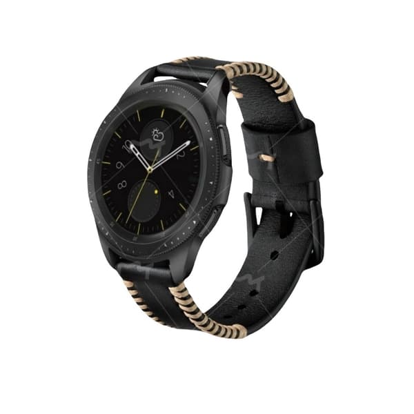 Elegant Läderrem för Galaxy Watch3 (41/42mm) - 20mm