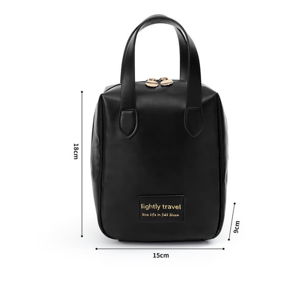 Shell Kosmetiktaske - Stilfuld og Rummelig Makeup-arrangør Black Black