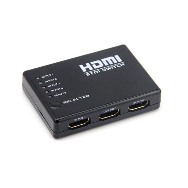 HDMI Switch 5x1 med fjärrkontroll