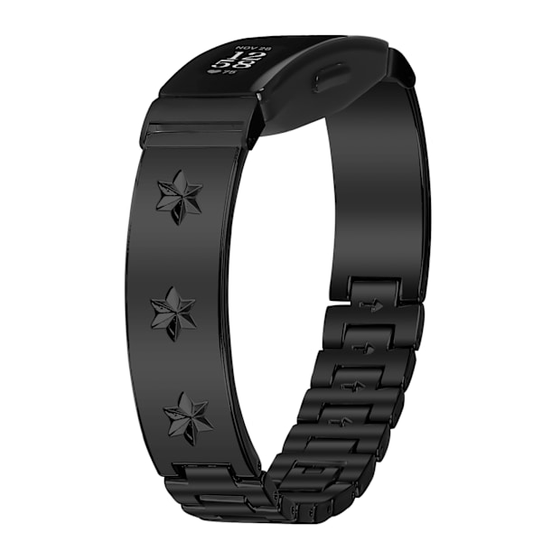 Halvarmring i rostfritt stål för Fitbit Inspire 1/2 Svart