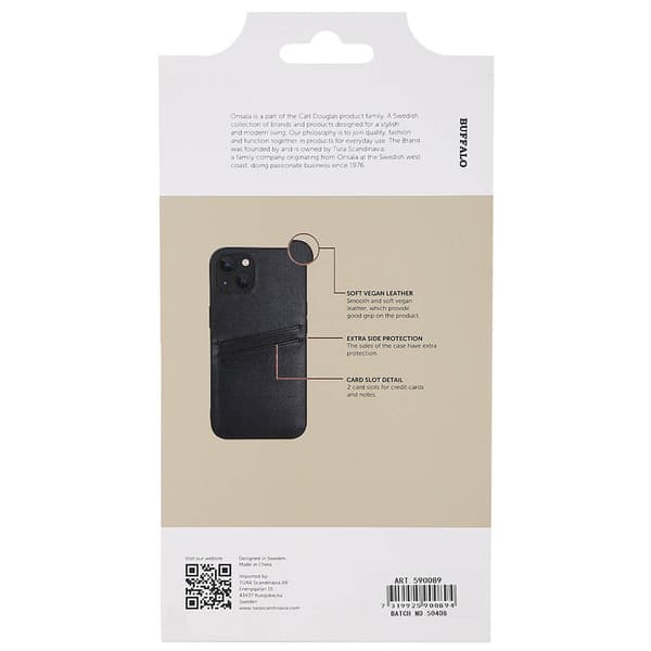 Mobilcover PU Sort - iPhone 13