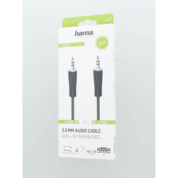 Kabel Ljud 3.5mm-3.5mm 1.5m