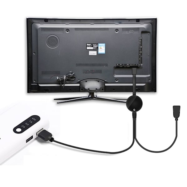 INF Langaton HDMI Dongle -vastaanotin 1080P 2.4G/5G Musta