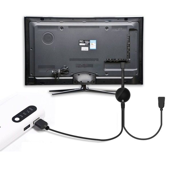 INF Trådløs HDMI Dongle Receiver 1080P 2.4G/5G Sort