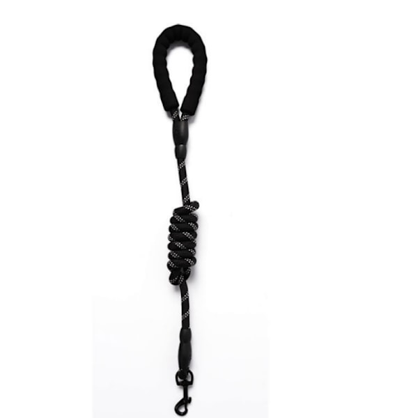 Reflekterende nylon hundesnor Sort