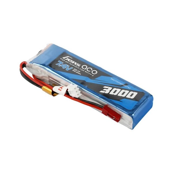 Batteri Gens Ace 3000mAh 7,4V 1C 2S1P LiPo