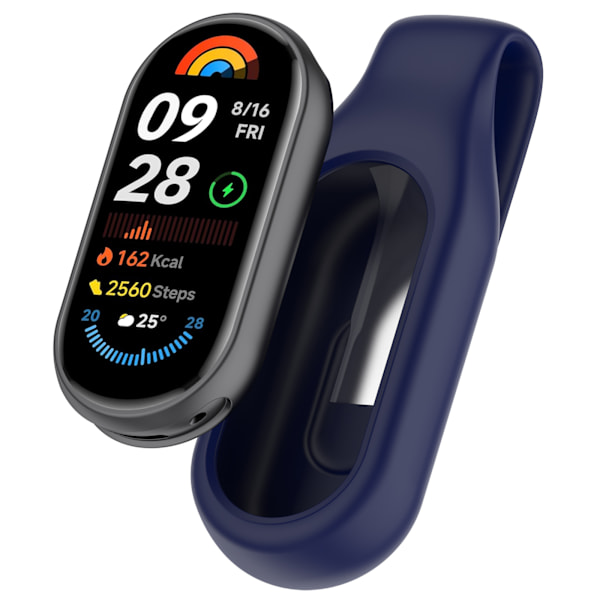 Turvallinen pidike Xiaomi Mi Band 10, 9 ja 8 -laitteille Oranssi