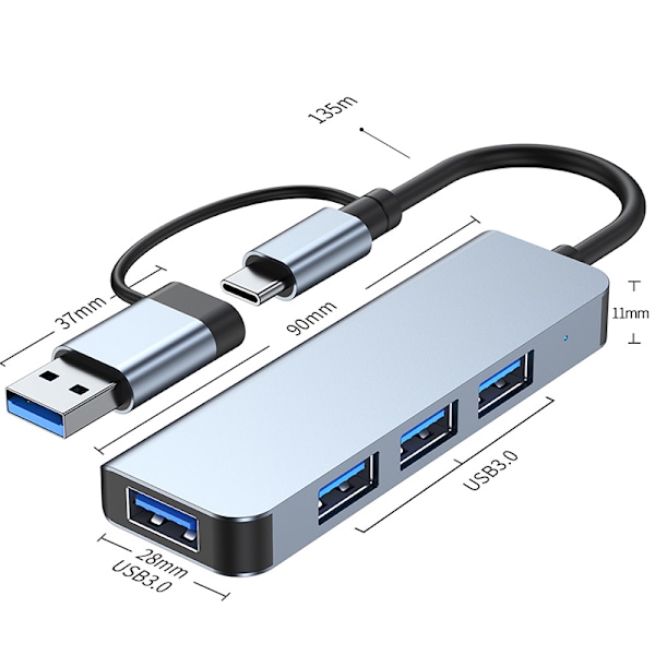 Nopea USB 3.0 -keskitin - U+T 2013TU3