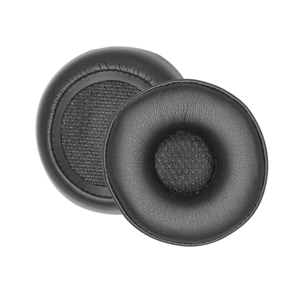 Ersättningsöronkuddar kompatibla med Jabra Engage 50, proteinläder och minnesskum, 2-pack