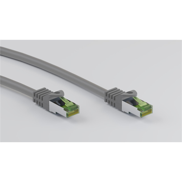 GHMT-certificeret CAT 8.1 patchkabel, S/FTP (PiMF), grå