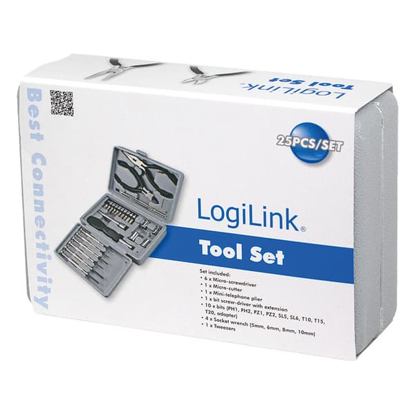 LogiLink Verktygssats 25 delar