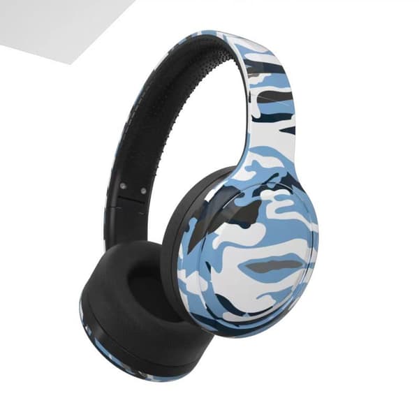 Navy Blue Bluetooth Headphones DR-04: Trådløs og stilfuld