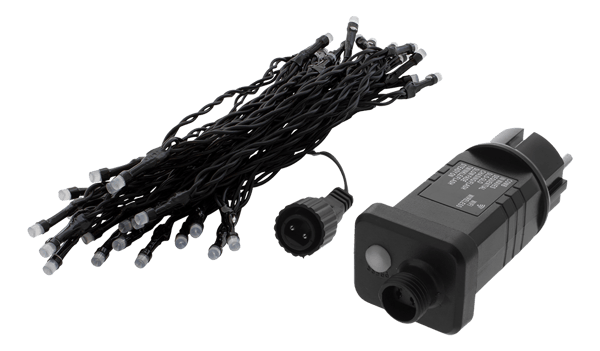 WiFi light chain, 5m, 40 led, adapter, IP44, RGB