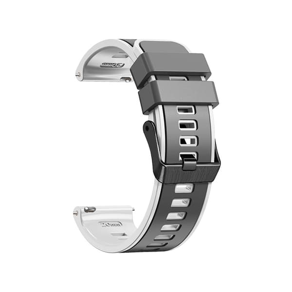 Silikoninen kellon ranneke Garmin Venu 2 -sarjalle White+Grey Select White+Grey Select