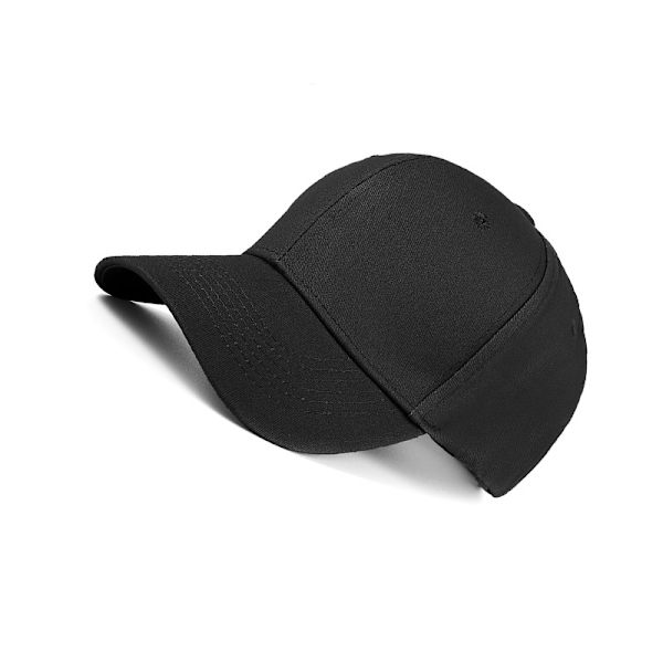 Klassisk keps i bomull (55-60 cm) Svart