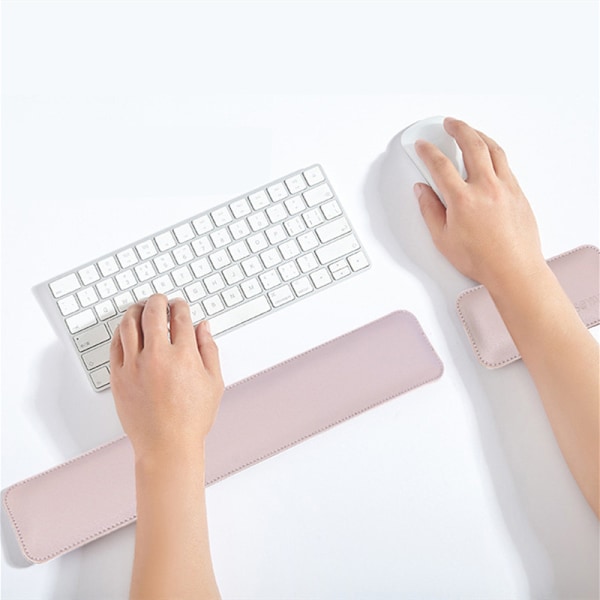 Ergonominen Memory Foam näppäimistö ja hiiri rannetuki Hopeanharmaa