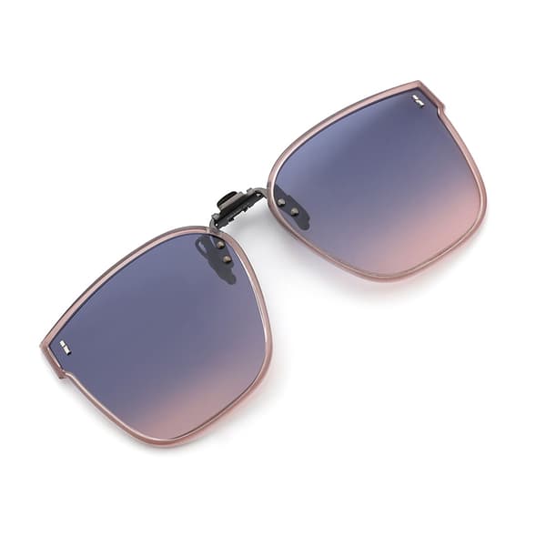 Polariserade Clip-on Solglasögon - Te Båge Blå Rosa Lins