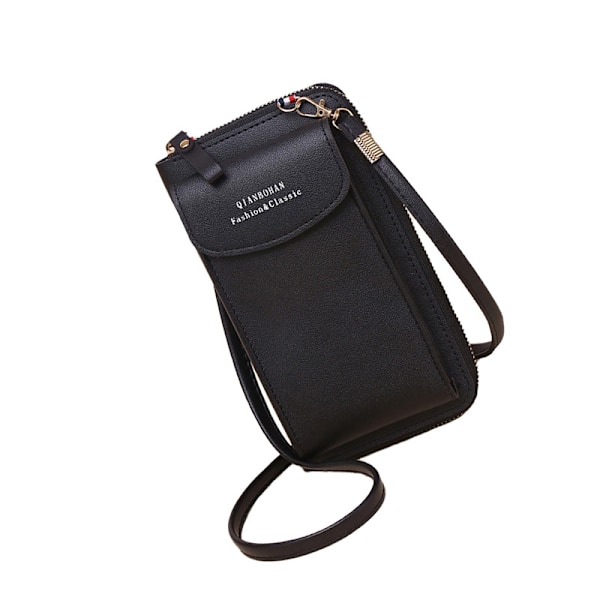 Crossbody Mobilväska i PU-läder Svart