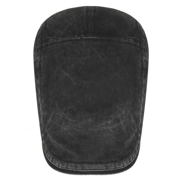 Vintage tvättad keps Black Black