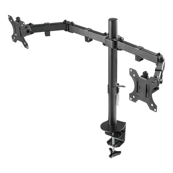 Dual monitor desk mount, 13"-32"screens VESA 75x75/100x100