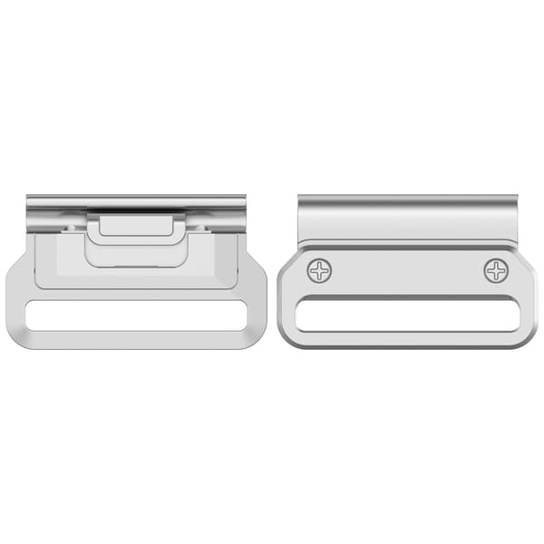 Snabbkoppling för Garmin-klockor 26mm Silver [2-pack] 20 mm 20 mm