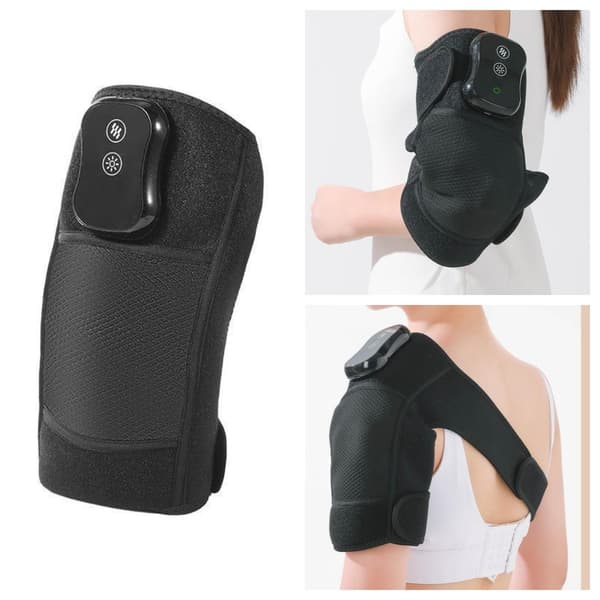 Smart Uppvärmd Knä Massager för Ben Smärta Lindring - Vibration & Värmeterapi, Trådlös Knämassage