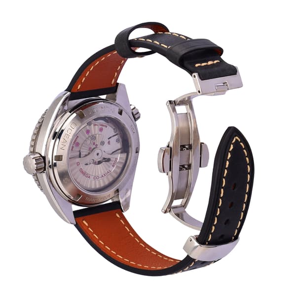Aito nahkaranneke perhossoljella - 22MM Black Black
