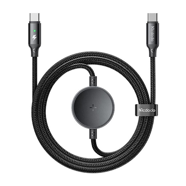Mcdodo CA-4170 2-i-1 USB-C-kabel + Samsung Watch trådlös laddare, 60W, 1,5m