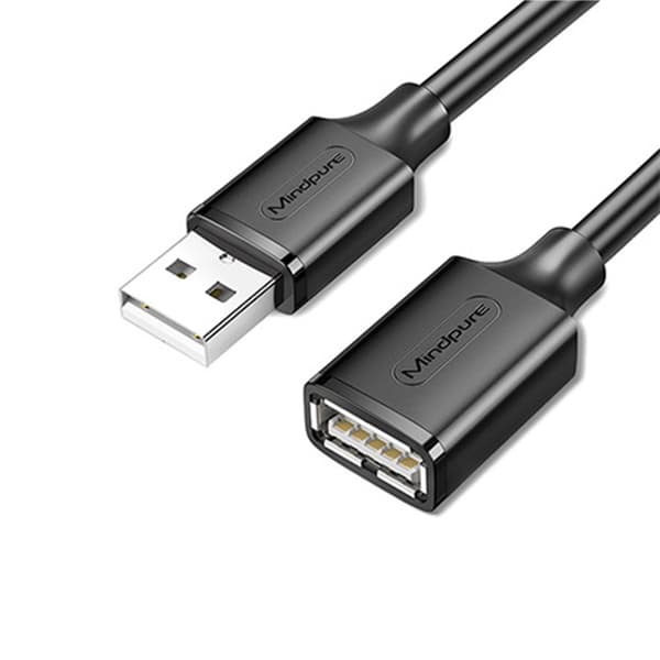 USB 2.0 Förlängningskabel - Förläng din USB-anslutning för mus, tangentbord, USB-minne och mer (0.5m-10m) 2 m 2 m