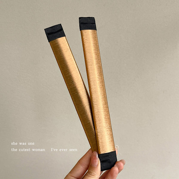 Champagne Hair Bun Maker Ubesværede elegante frisurer Guld
