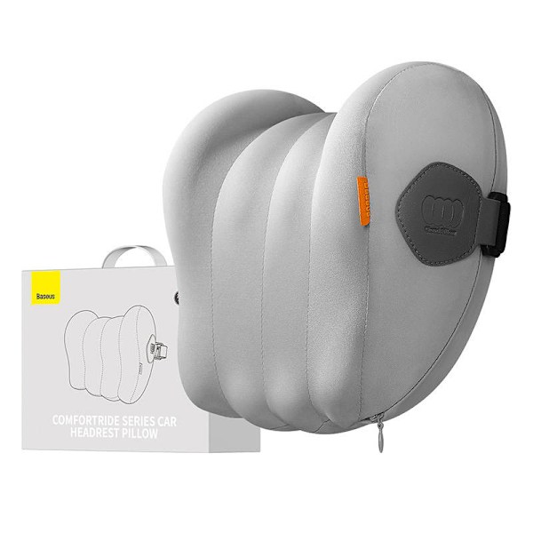 Auton niskatukeen kiinnitetty tyyny Baseus Comfort Ride (harmaa)