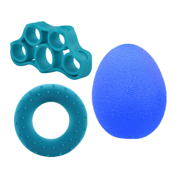 Finger Gripper Resistance Bands Silikon Hand Exerciser Grip Ring Grip Ball 12-pack