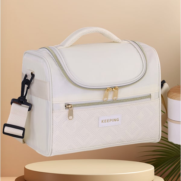 Eristetty lounaskassi työhön Beige
