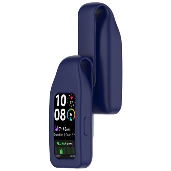 Stålclipsspænde til Huawei Band 10/9/8 - Silikone Blue Blue