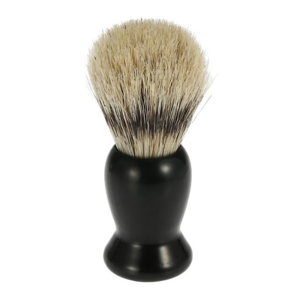 Klassisk sort barberkostsæt med stativ og skål