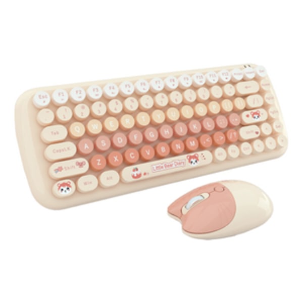 MOFII Candy New 2.4G trådlöst tangentbord + mus set (orange)