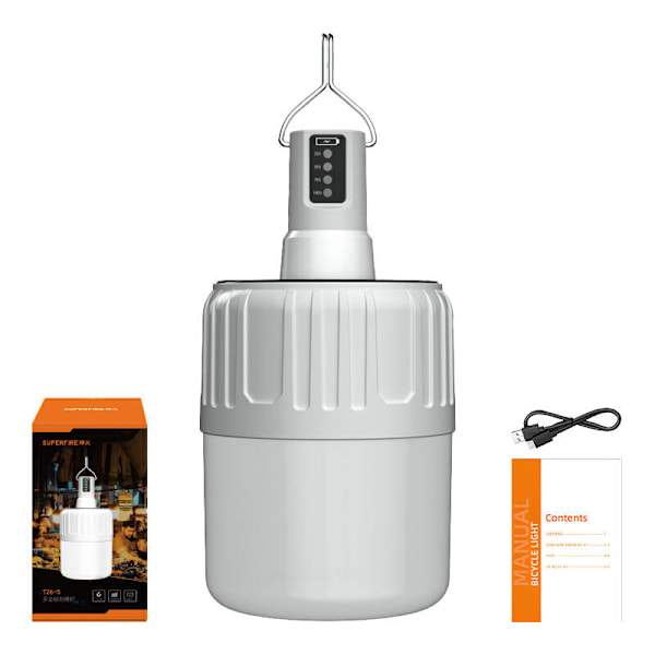 Solcellecampinglampe Superfire T26-S, 500lm