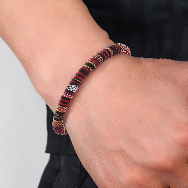 Böhmisk stil flätat armband Flerfärgad