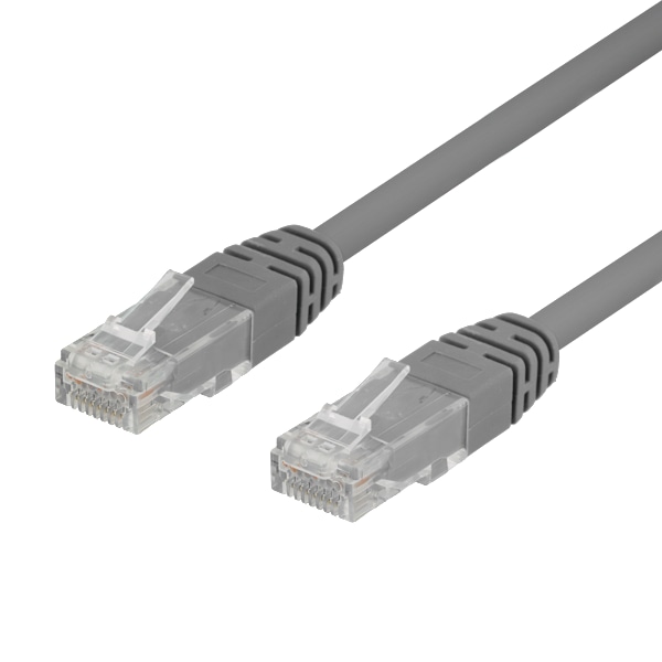 50-pack U/UTP Cat6 patch c., 0.3m,Delta-certified,LSZH, grey