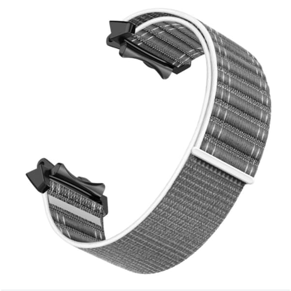 Nylon Woven Replacement Strap kompatibelt med Amazfit T-Rex3 Breathable Elastic Adjustable Gray Gray