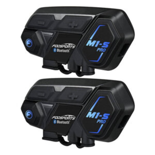Fodsports M1-S Pro motorcykel intercom tvåpack (svart)