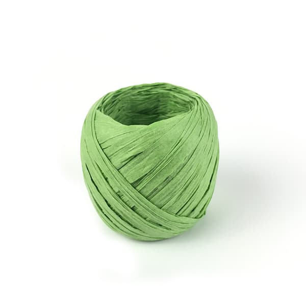 Papperssnöre - Gräsgrön Raffiaboll 20 Meter