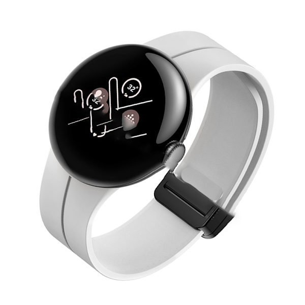 Silikone urrem til Google Pixel Watch 3 (45 mm) Hvid