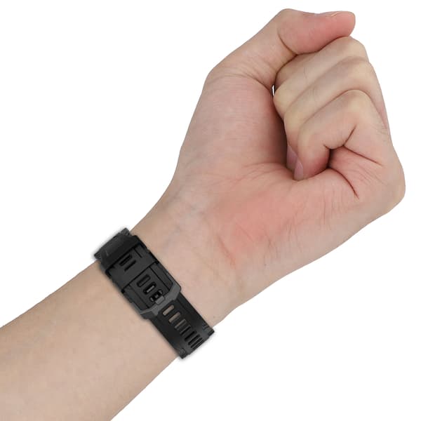 Silikoninen kellonranneke Amazfit T-Rex 3:lle Black Black
