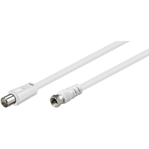 SAT/antenn-adapterkabel (<70 dB), dubbelskärmad