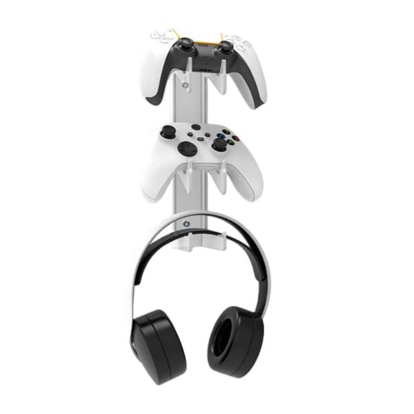 Akryl Hörlursställ Spelkontroll Display Rack för PS5/PS4/Xbox/Switch, Väggmonterad Kontrollhållare