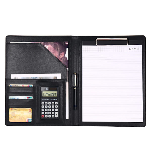 Multifunktionell mapp med kortplatser Black Black