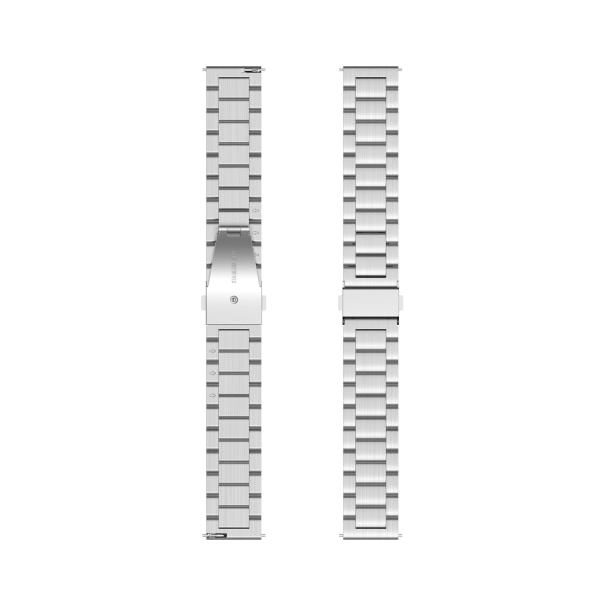 Klockarmband 22 mm Huawei Watch GT/Magic/TicWatch Pro rostfritt Silver
