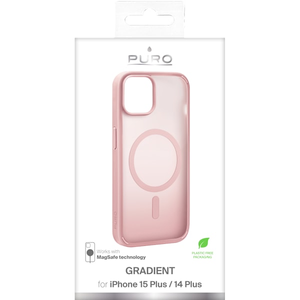 iPhone 15 Plus cover GRADIENT, pink