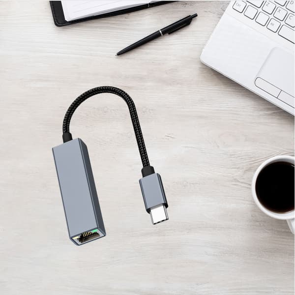 DK01 Type-C Gigabit Ethernet Adapter - Slankt og Hurtigt